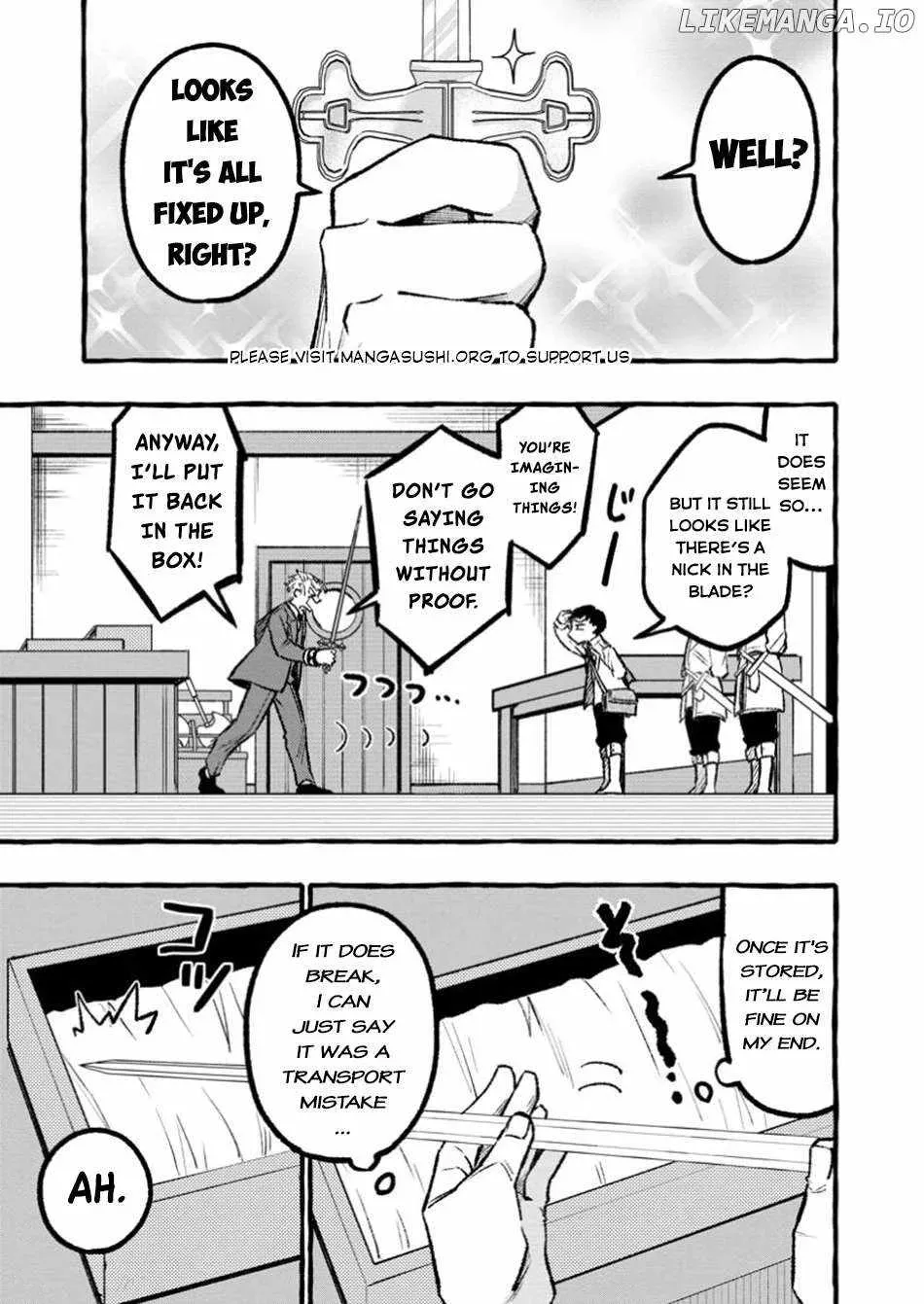 Tsuihou Sareta Ossan Kajishi, Nazeka Densetsu no Dai Meikou ni Naru: Mukashi Omocha no Buki o Tsukutteageta Kodomotachi ga Zenin Eiyuu ni Natteita Chapter 2 — Page 8