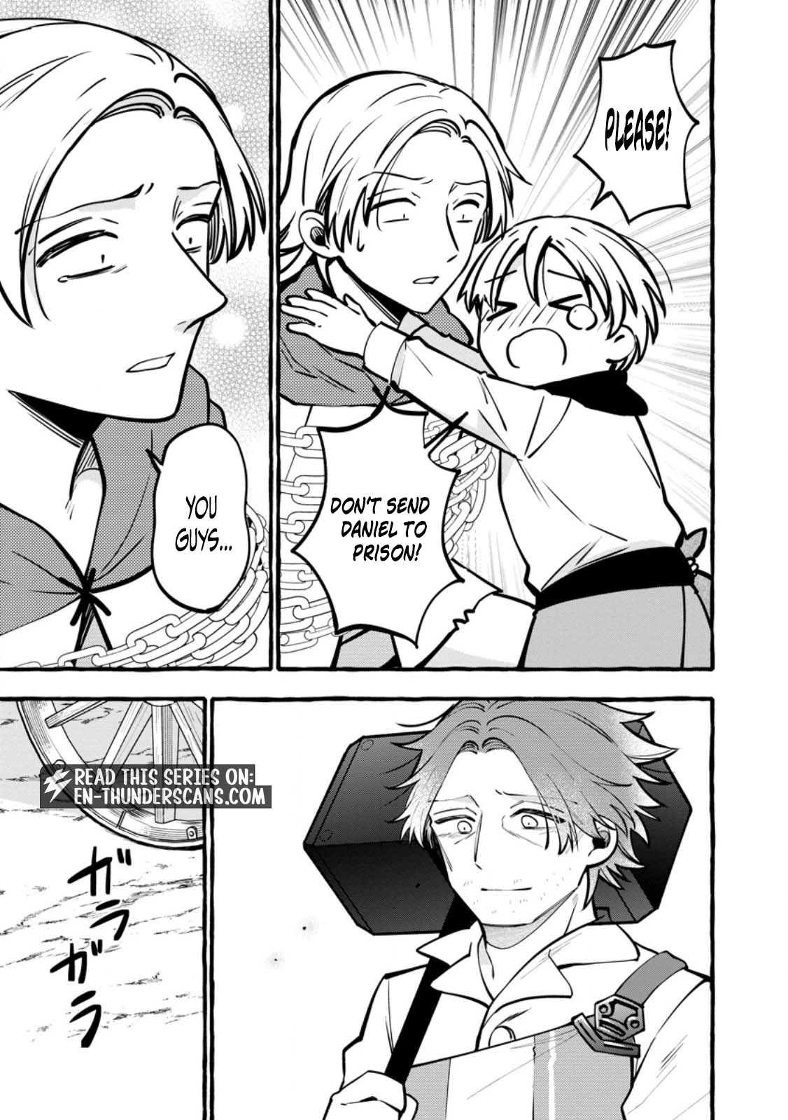 Tsuihou Sareta Ossan Kajishi, Nazeka Densetsu no Dai Meikou ni Naru: Mukashi Omocha no Buki o Tsukutteageta Kodomotachi ga Zenin Eiyuu ni Natteita Chapter 22.3 — Page 7