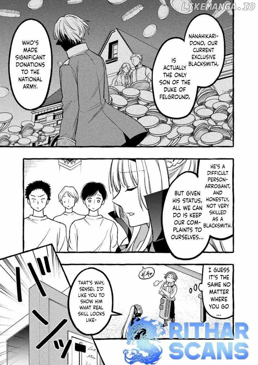 Tsuihou Sareta Ossan Kajishi, Nazeka Densetsu no Dai Meikou ni Naru: Mukashi Omocha no Buki o Tsukutteageta Kodomotachi ga Zenin Eiyuu ni Natteita Chapter 3.1 — Page 8