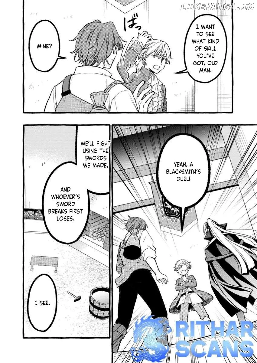 Tsuihou Sareta Ossan Kajishi, Nazeka Densetsu no Dai Meikou ni Naru: Mukashi Omocha no Buki o Tsukutteageta Kodomotachi ga Zenin Eiyuu ni Natteita Chapter 3.2 — Page 4