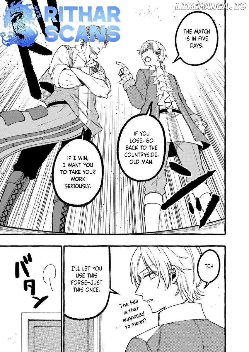 Tsuihou Sareta Ossan Kajishi, Nazeka Densetsu no Dai Meikou ni Naru: Mukashi Omocha no Buki o Tsukutteageta Kodomotachi ga Zenin Eiyuu ni Natteita Chapter 3.2 — Page 7