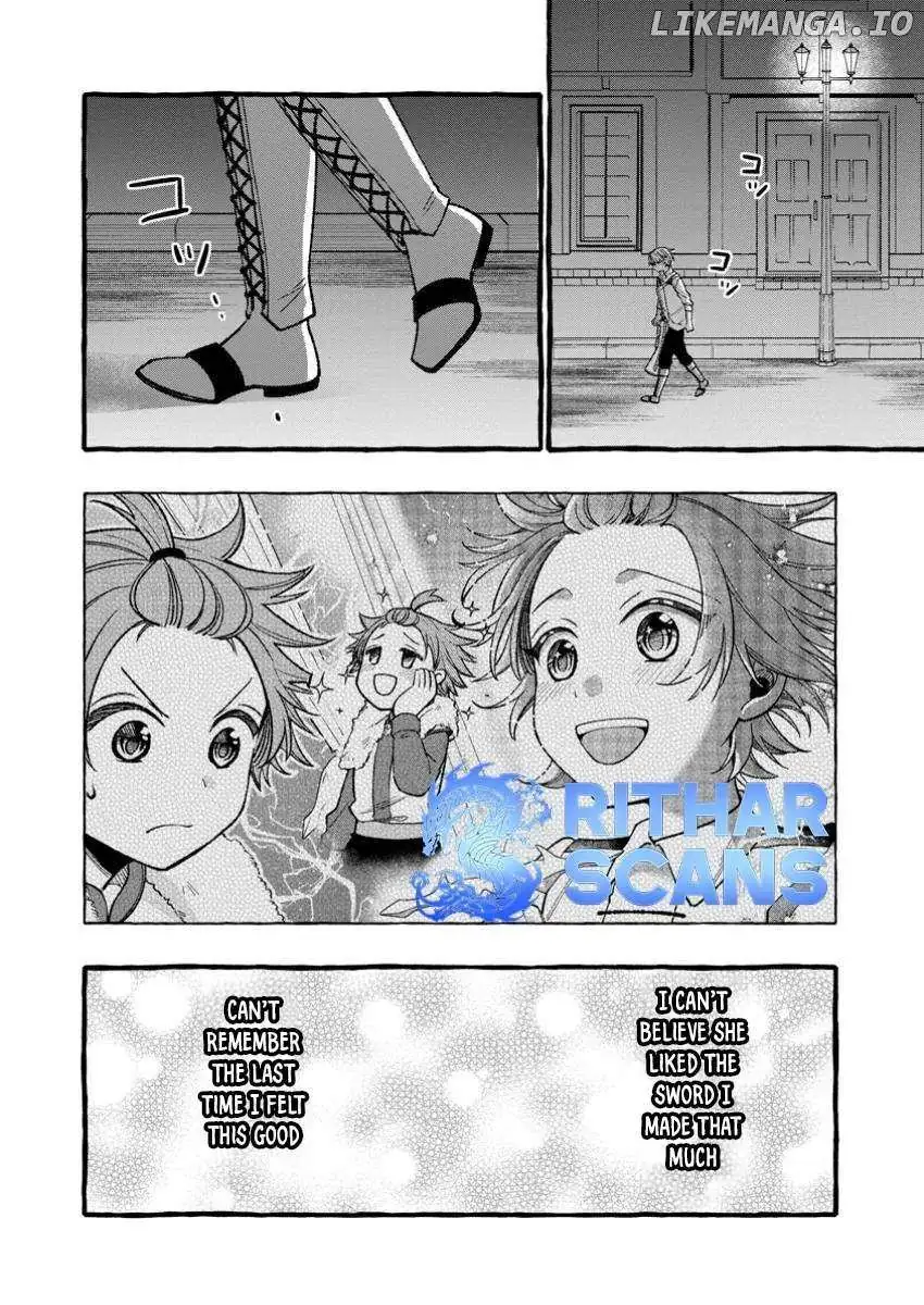 Tsuihou Sareta Ossan Kajishi, Nazeka Densetsu no Dai Meikou ni Naru: Mukashi Omocha no Buki o Tsukutteageta Kodomotachi ga Zenin Eiyuu ni Natteita Chapter 4.3 — Page 1