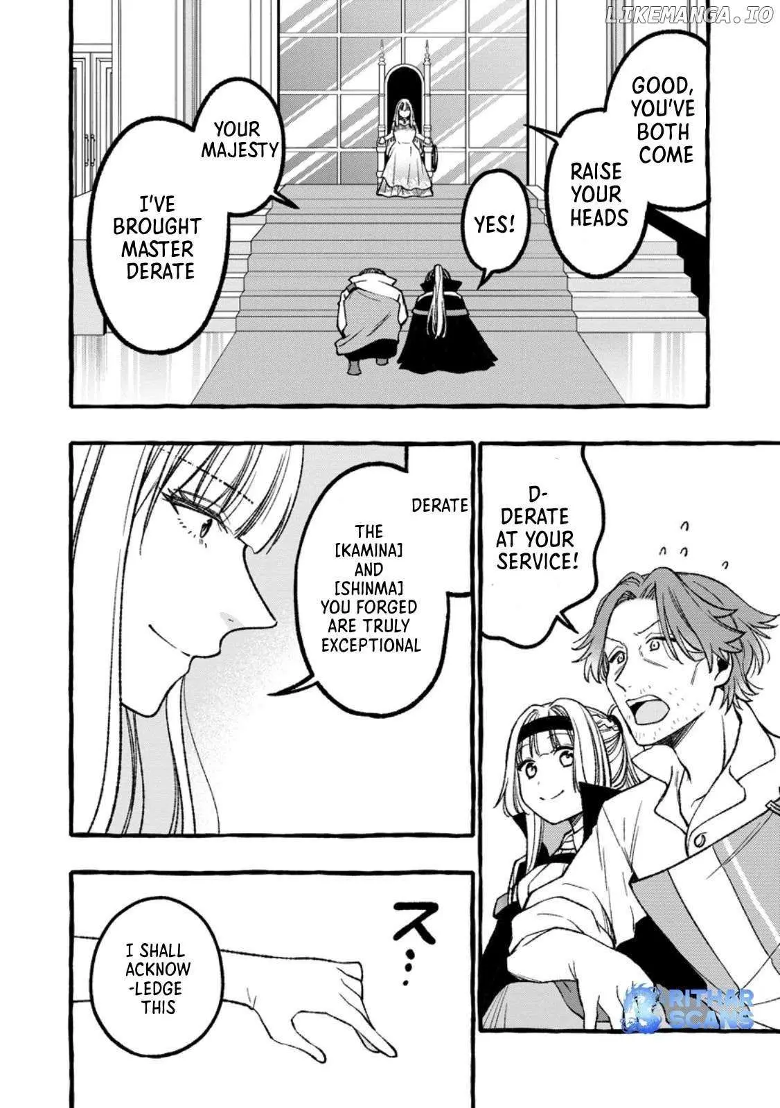 Tsuihou Sareta Ossan Kajishi, Nazeka Densetsu no Dai Meikou ni Naru: Mukashi Omocha no Buki o Tsukutteageta Kodomotachi ga Zenin Eiyuu ni Natteita Chapter 6.2 — Page 6