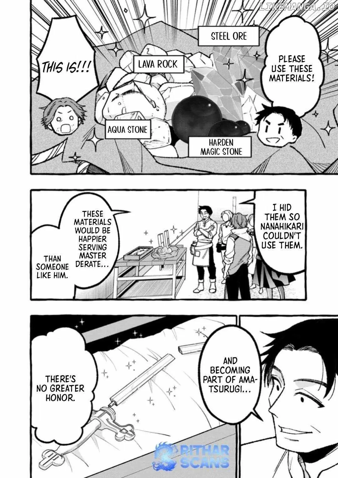 Tsuihou Sareta Ossan Kajishi, Nazeka Densetsu no Dai Meikou ni Naru: Mukashi Omocha no Buki o Tsukutteageta Kodomotachi ga Zenin Eiyuu ni Natteita Chapter 7.1 — Page 8