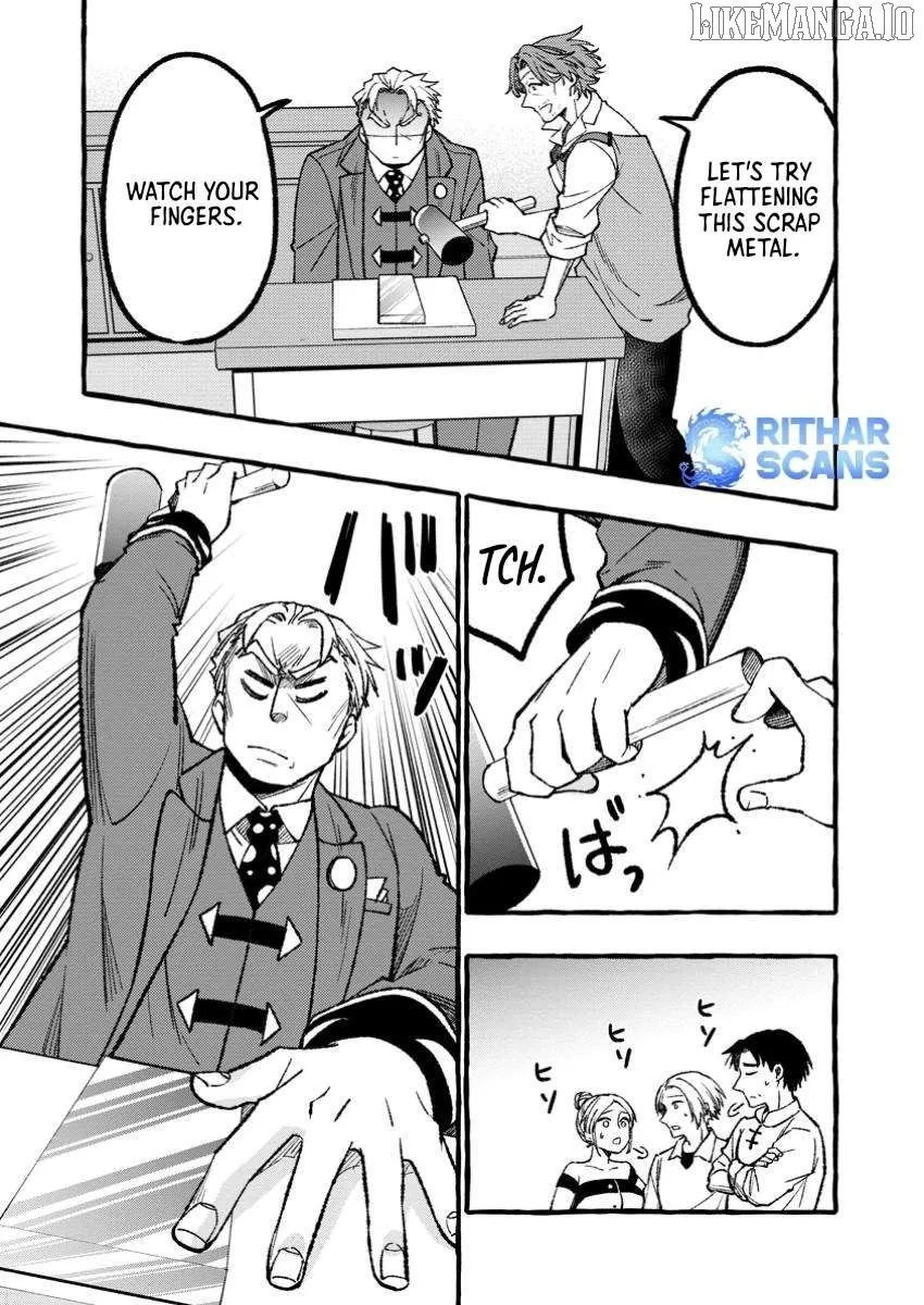 Tsuihou Sareta Ossan Kajishi, Nazeka Densetsu no Dai Meikou ni Naru: Mukashi Omocha no Buki o Tsukutteageta Kodomotachi ga Zenin Eiyuu ni Natteita Chapter 7.2 — Page 3