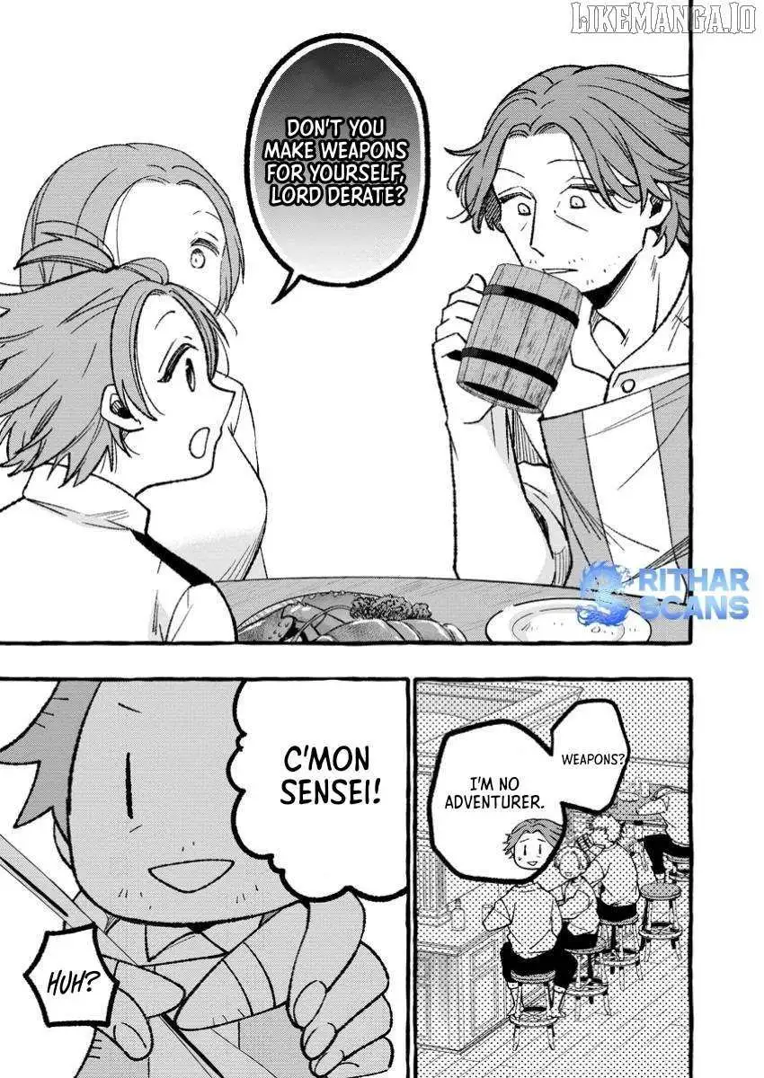 Tsuihou Sareta Ossan Kajishi, Nazeka Densetsu no Dai Meikou ni Naru: Mukashi Omocha no Buki o Tsukutteageta Kodomotachi ga Zenin Eiyuu ni Natteita Chapter 7.2 — Page 11