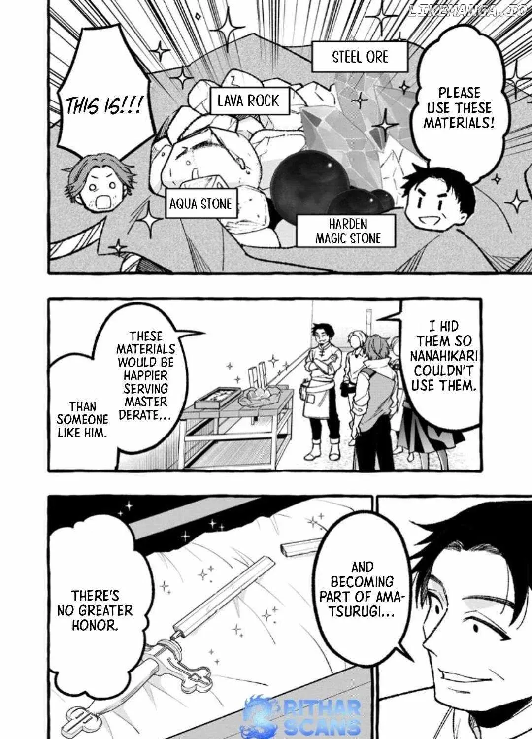 Tsuihou Sareta Ossan Kajishi, Nazeka Densetsu no Dai Meikou ni Naru: Mukashi Omocha no Buki o Tsukutteageta Kodomotachi ga Zenin Eiyuu ni Natteita Chapter 7 — Page 14