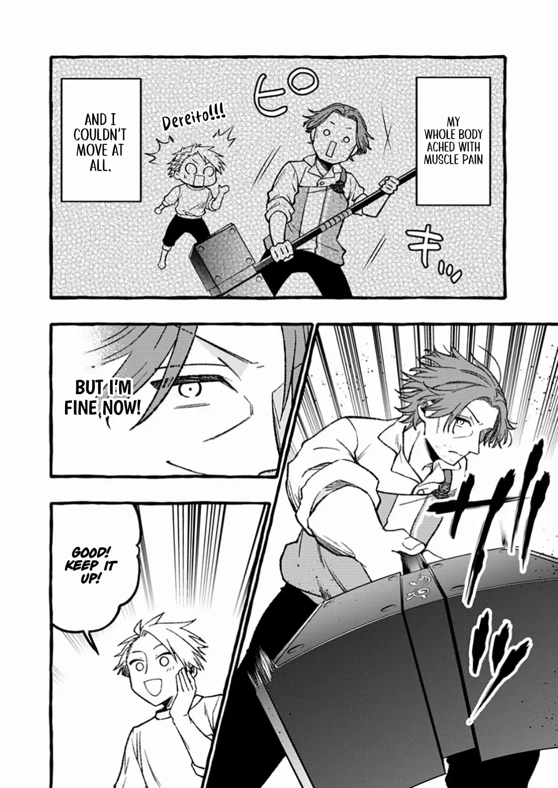 Tsuihou Sareta Ossan Kajishi, Nazeka Densetsu no Dai Meikou ni Naru: Mukashi Omocha no Buki o Tsukutteageta Kodomotachi ga Zenin Eiyuu ni Natteita Chapter 8.3 — Page 3