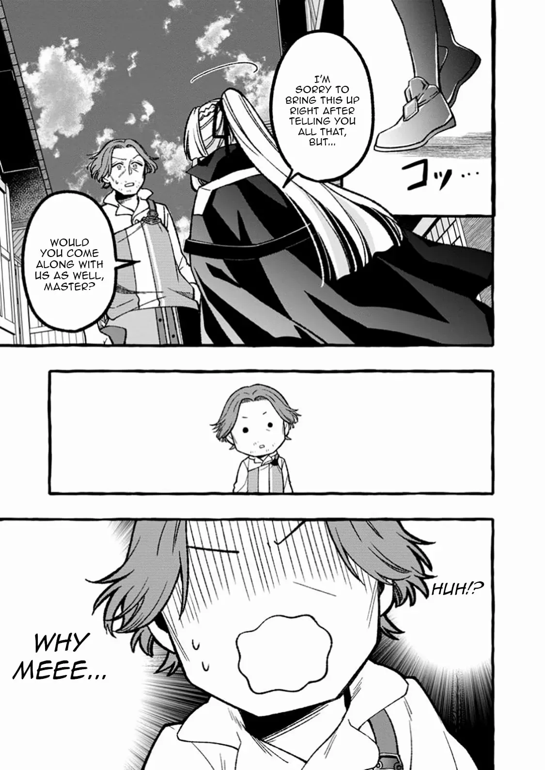 Tsuihou Sareta Ossan Kajishi, Nazeka Densetsu no Dai Meikou ni Naru: Mukashi Omocha no Buki o Tsukutteageta Kodomotachi ga Zenin Eiyuu ni Natteita Chapter 9.1 — Page 5