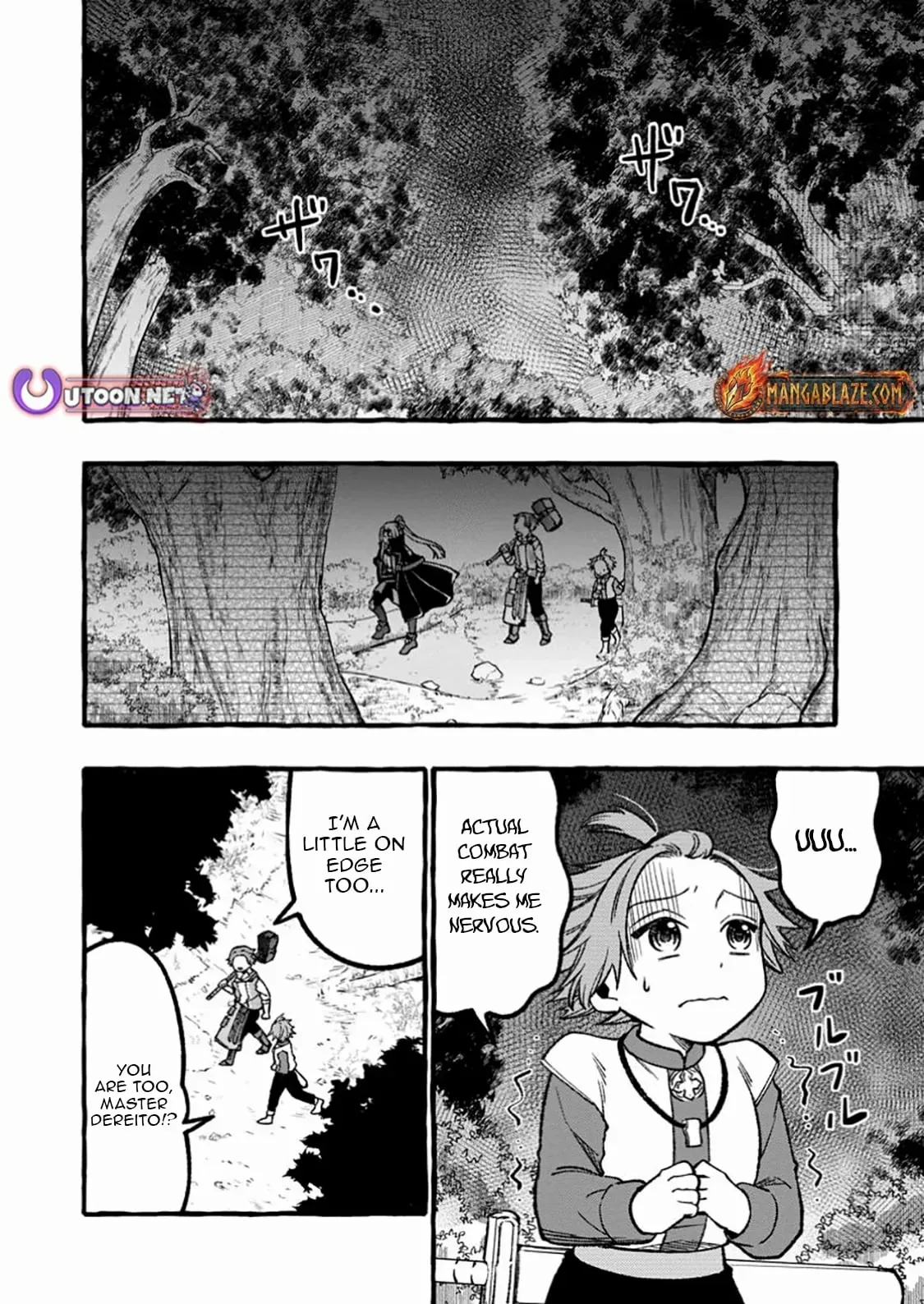 Tsuihou Sareta Ossan Kajishi, Nazeka Densetsu no Dai Meikou ni Naru: Mukashi Omocha no Buki o Tsukutteageta Kodomotachi ga Zenin Eiyuu ni Natteita Chapter 9.1 — Page 12