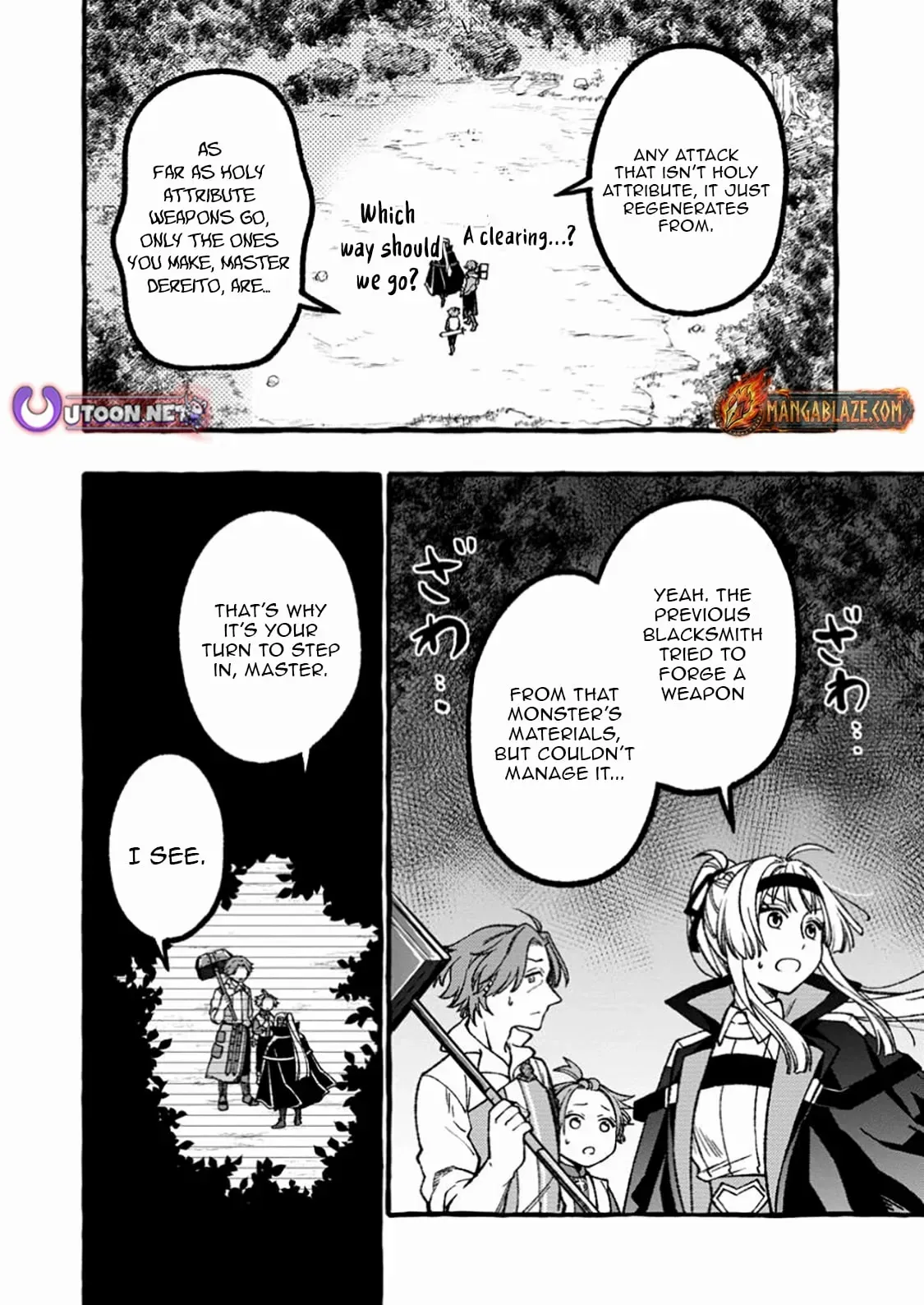 Tsuihou Sareta Ossan Kajishi, Nazeka Densetsu no Dai Meikou ni Naru: Mukashi Omocha no Buki o Tsukutteageta Kodomotachi ga Zenin Eiyuu ni Natteita Chapter 9.2 — Page 3