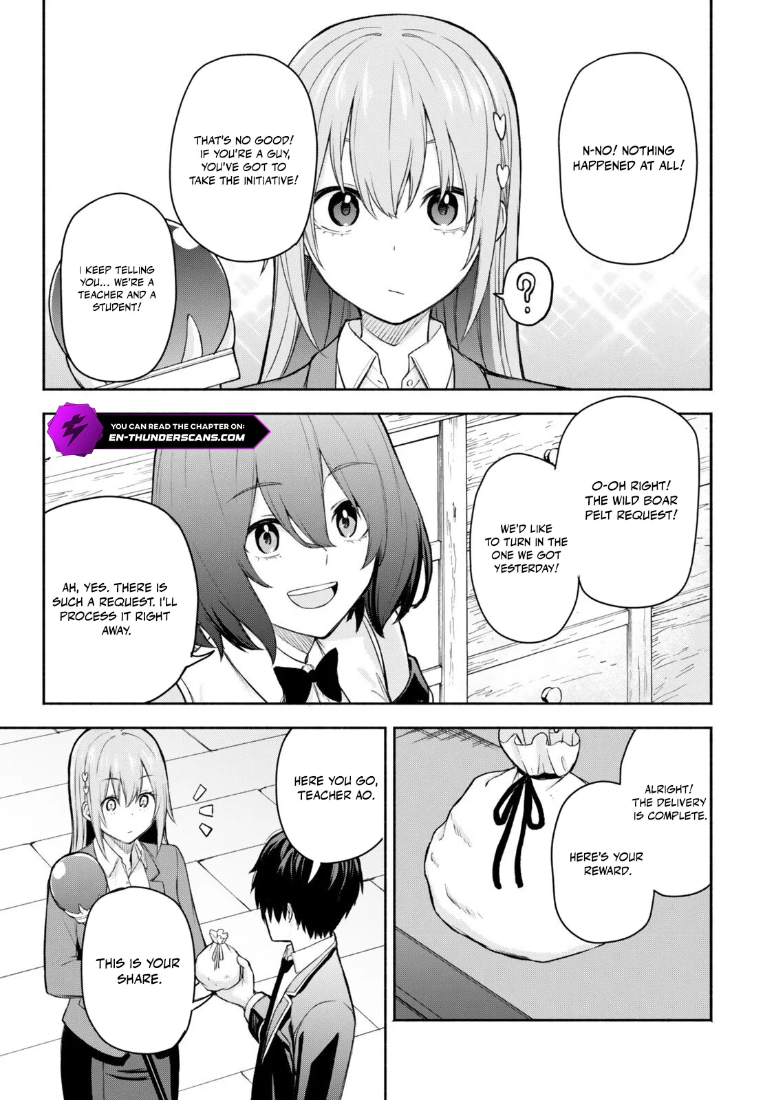 Tsuihou Sareta Teihen Shoku "Touzoku" wa Game Chishiki de Musousuru. Issho ni Shoukan Sareta Sensei mo Hazure Job Dattakedo Kouritsuteki ni Nariagarimasu Chapter 3 — Page 17