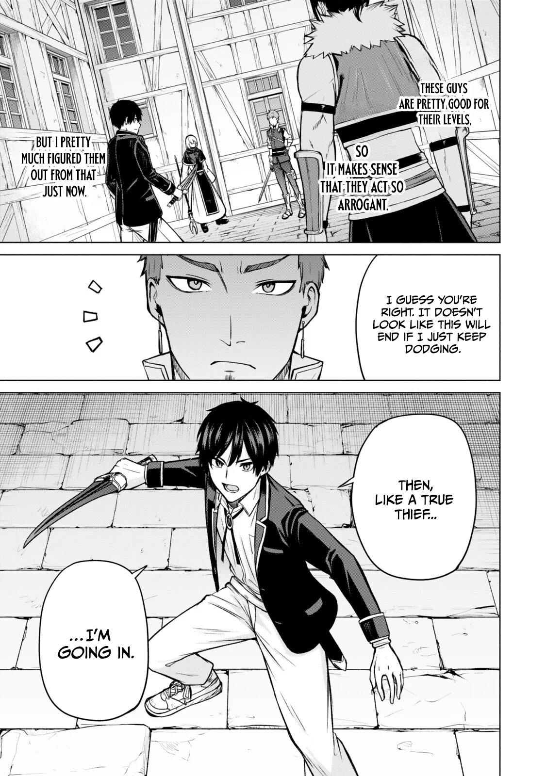 Tsuihou Sareta Teihen Shoku "Touzoku" wa Game Chishiki de Musousuru. Issho ni Shoukan Sareta Sensei mo Hazure Job Dattakedo Kouritsuteki ni Nariagarimasu Chapter 8.1 — Page 6