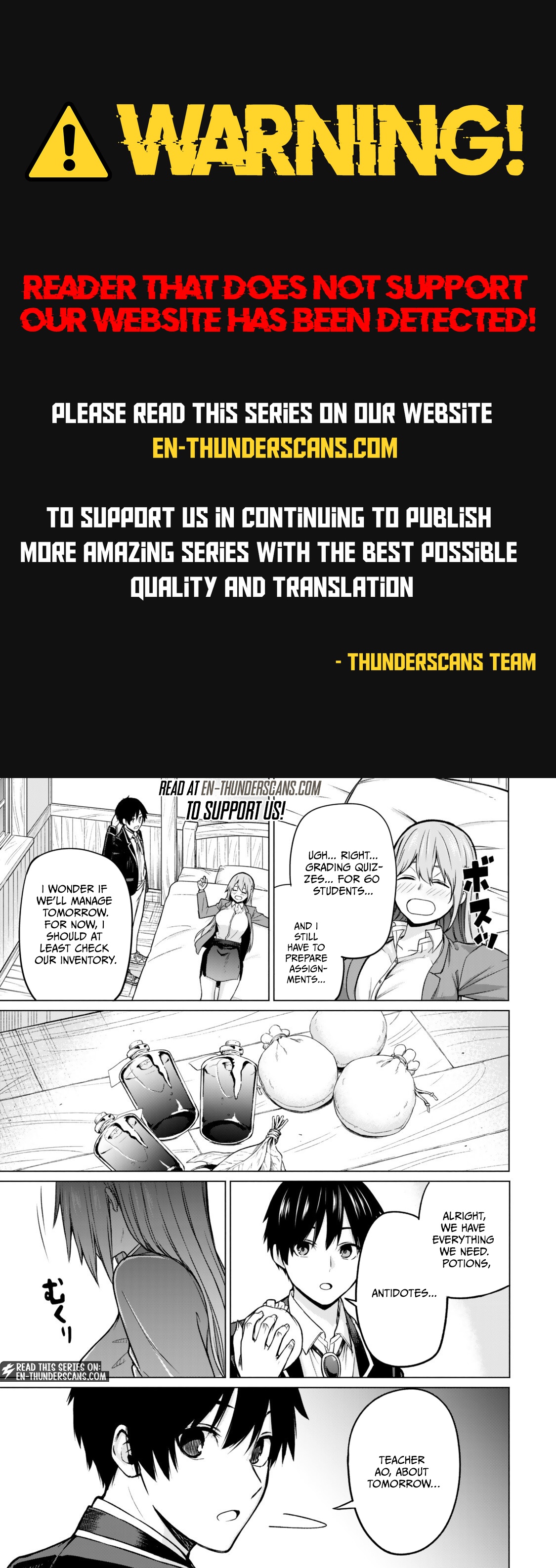 Tsuihou Sareta Teihen Shoku "Touzoku" wa Game Chishiki de Musousuru. Issho ni Shoukan Sareta Sensei mo Hazure Job Dattakedo Kouritsuteki ni Nariagarimasu Chapter 8.4 — Page 1