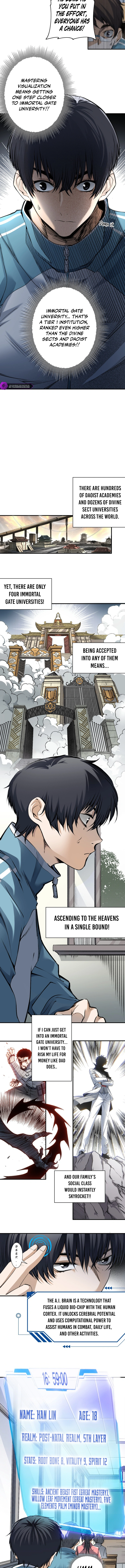 Two Realms: I Have an Ancient Martial Arts World Chapter 1 — Page 3