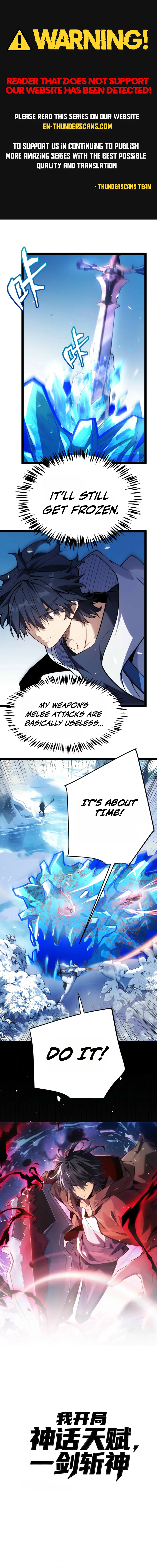 Wo Kaiju Shenhua Tianfu, Yi Jian Zhan Shen! Chapter 38 — Page 1