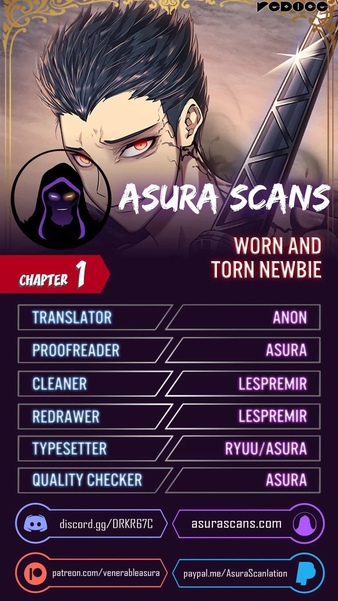 Worn and Torn Newbie Chapter 1 — Page 1