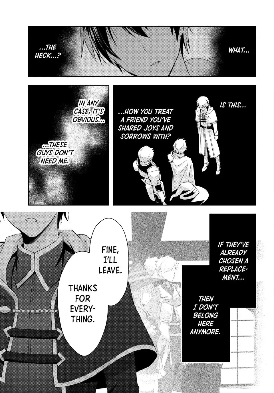 Yuusha Party o Oidasareta Kiyoubinbou: Party Jijou de Fuyojutsushi o Yatteita Kenshi, Bannou e to Itaru Chapter 1 — Page 10