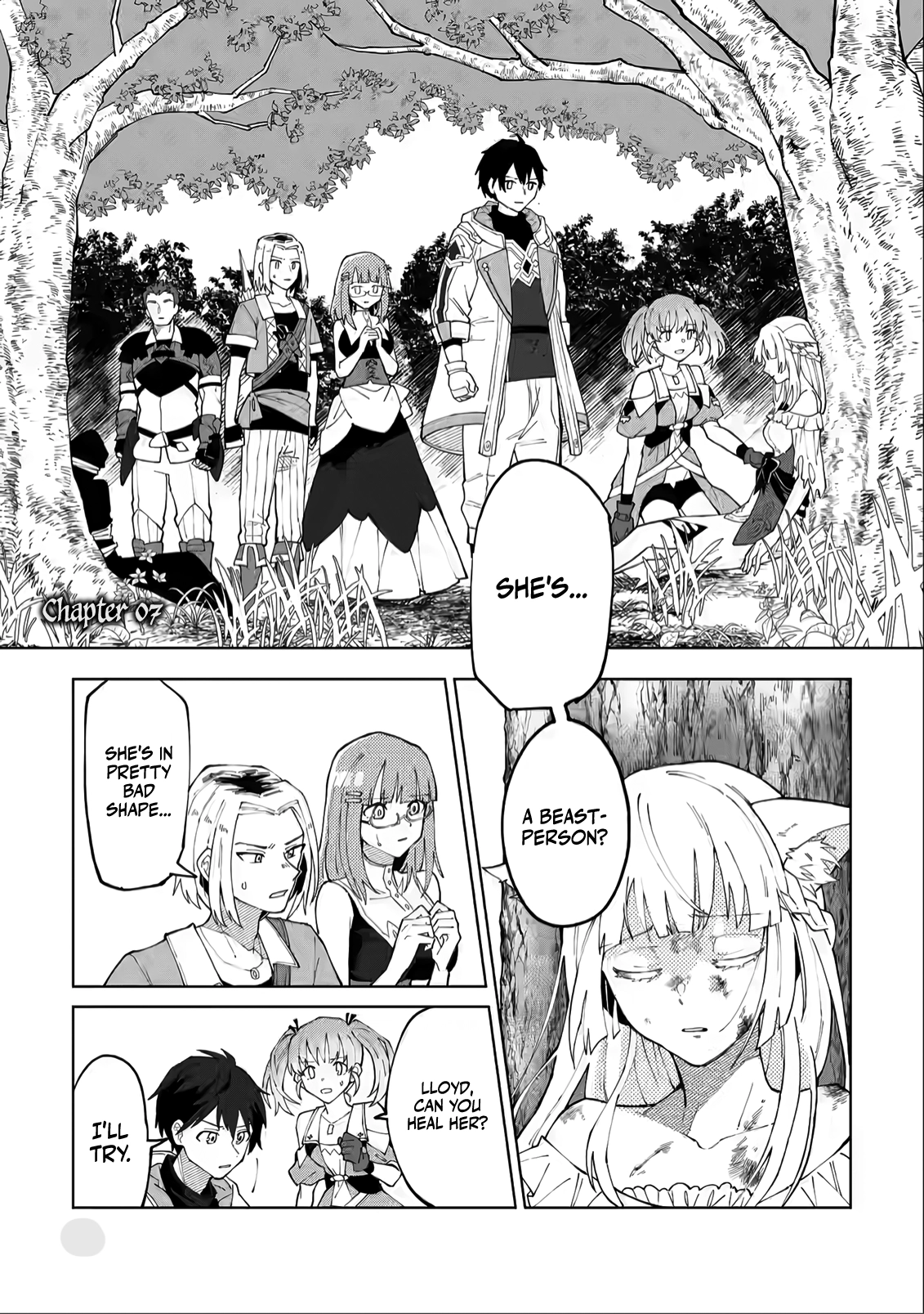Yuusha Party o Tsuihou Sareta Shiro Madoushi, S-Rank Boukensha ni Hirowareru: Kono Shiro Madoushi ga Kikakugai Sugiru Chapter 7 — Page 1